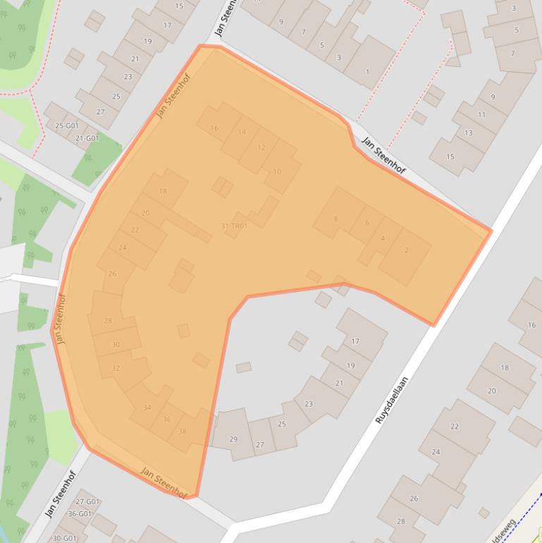 Kaart van postcodegebied 3862MD.