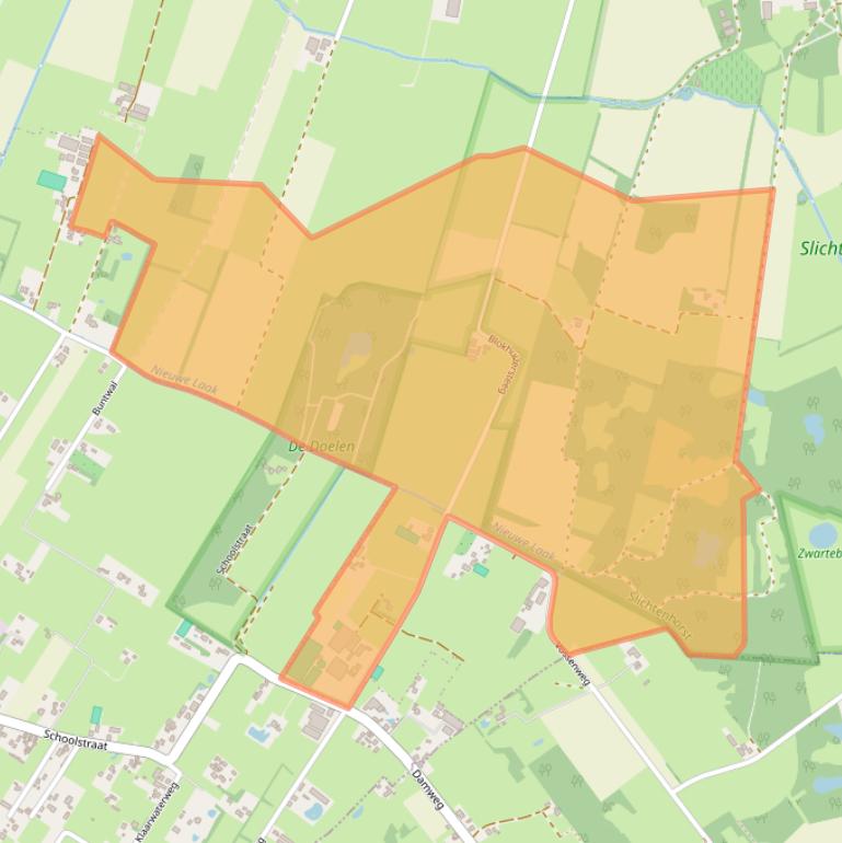 Kaart van postcodegebied 3862MS.