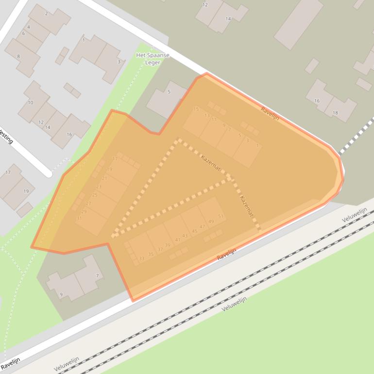 Kaart van postcodegebied 3862ND.