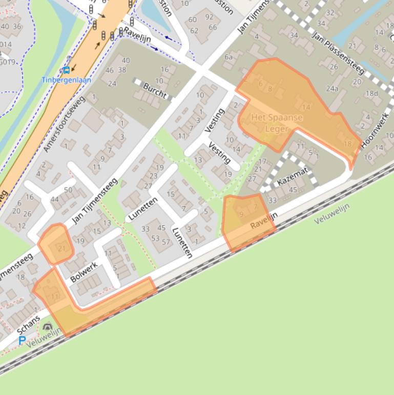 Kaart van postcodegebied 3862NM.