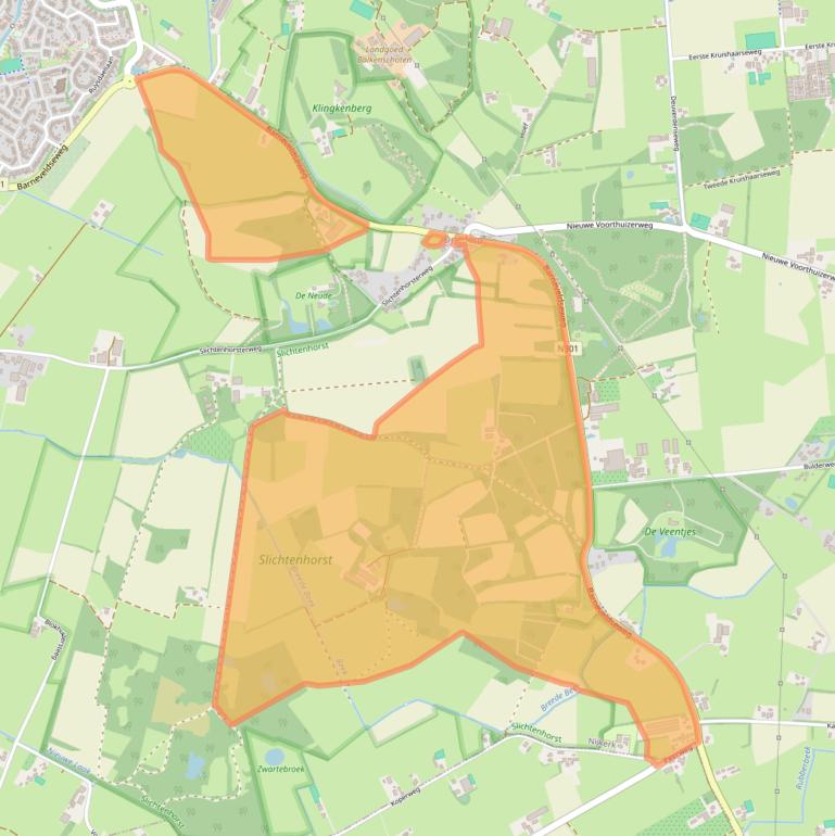 Kaart van postcodegebied 3862PB.