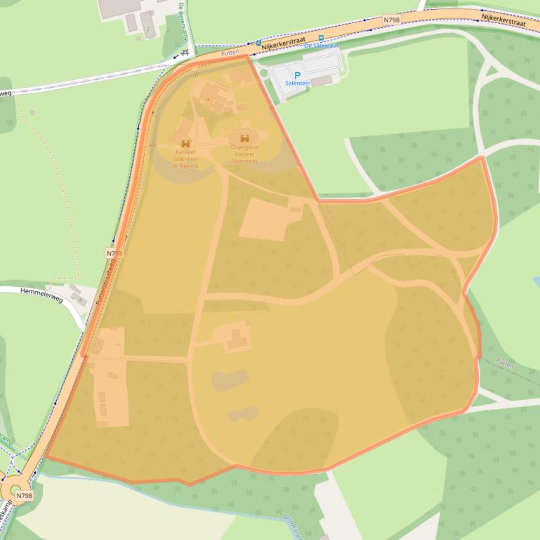 Kaart van postcodegebied 3862RA.