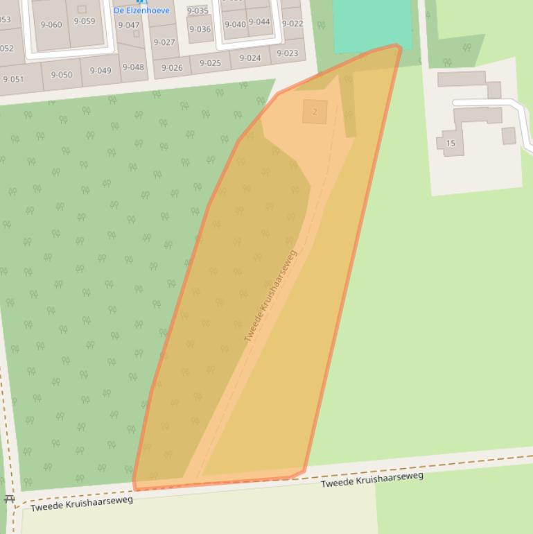 Kaart van postcodegebied 3862RX.