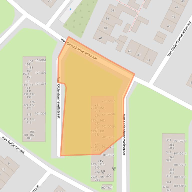 Kaart van postcodegebied 3862SL.