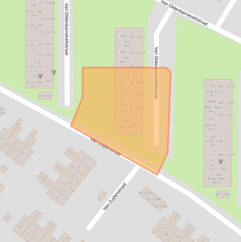 Kaart van postcodegebied 3862SM.