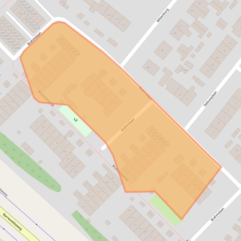 Kaart van postcodegebied 3862TA.