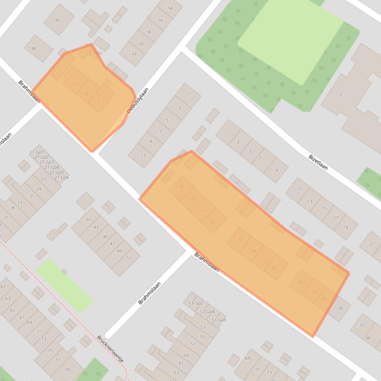 Kaart van postcodegebied 3862TD.