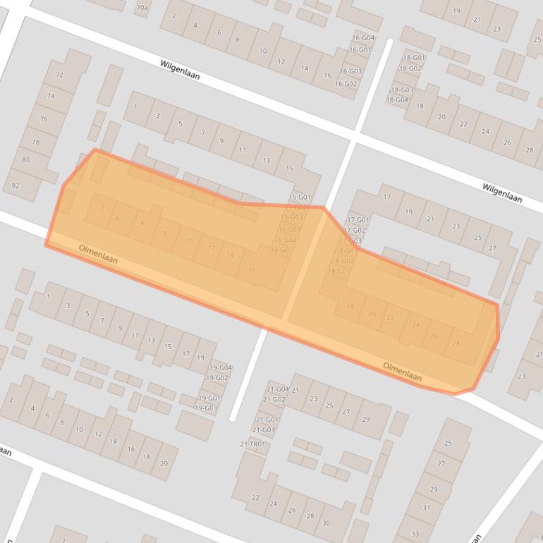 Kaart van postcodegebied 3862VH.