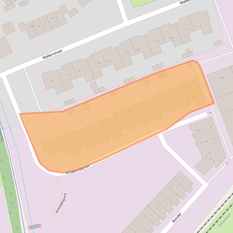 Kaart van postcodegebied 3862WB.