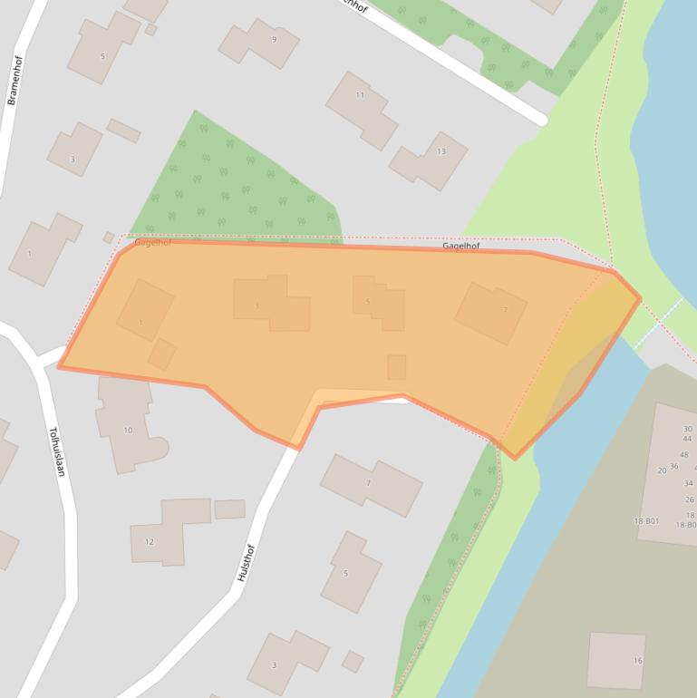 Kaart van postcodegebied 3862WP.