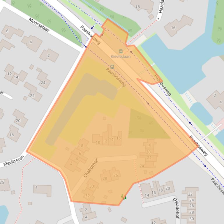 Kaart van postcodegebied 3862ZG.