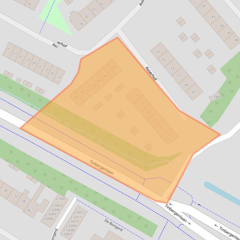 Kaart van postcodegebied 3863AB.