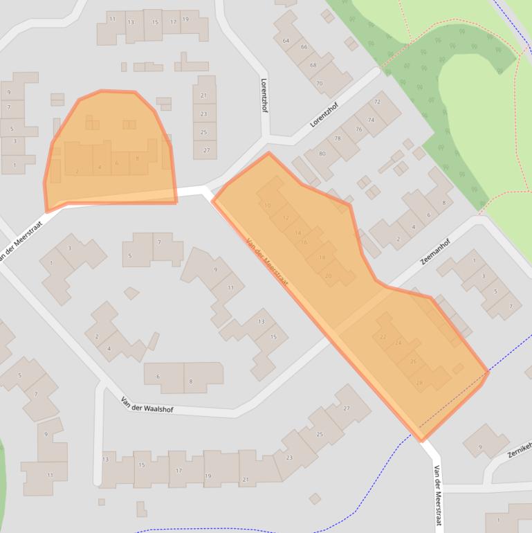 Kaart van postcodegebied 3863AG.