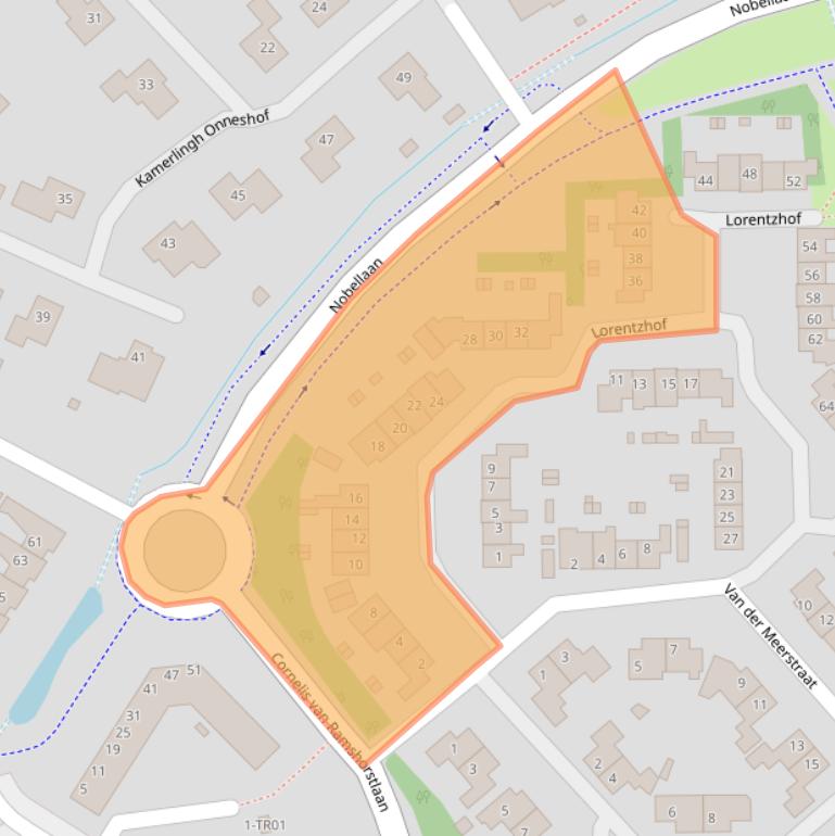 Kaart van postcodegebied 3863AM.