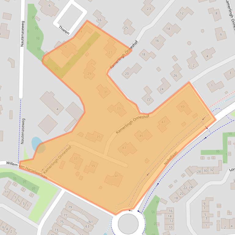 Kaart van postcodegebied 3863AT.