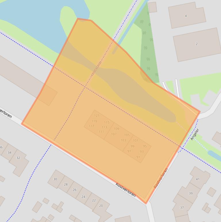 Kaart van postcodegebied 3863BD.