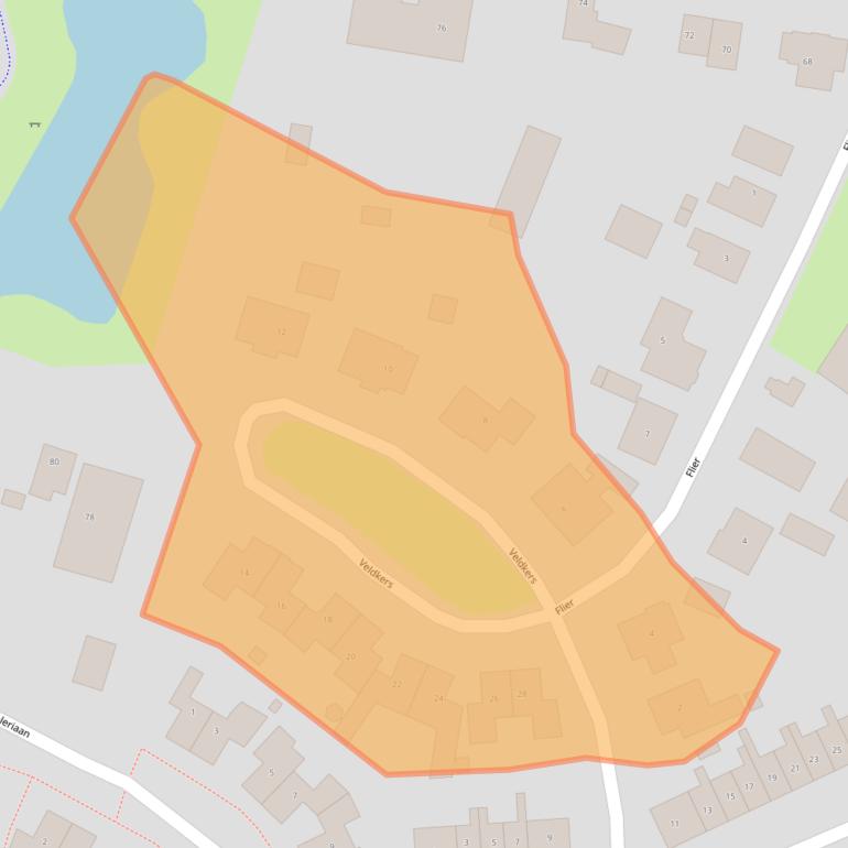 Kaart van postcodegebied 3863DB.