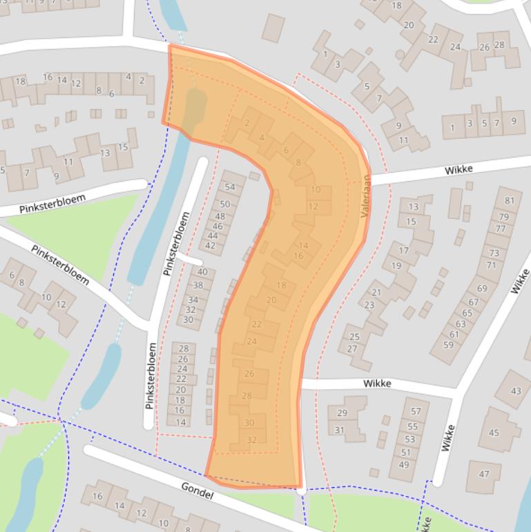 Kaart van postcodegebied 3863DG.