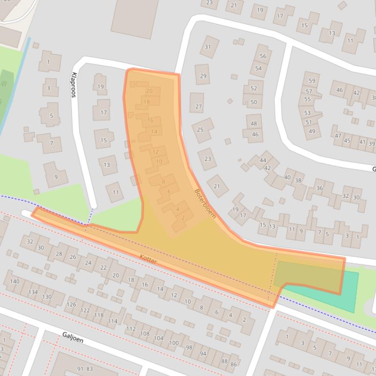 Kaart van postcodegebied 3863DN.