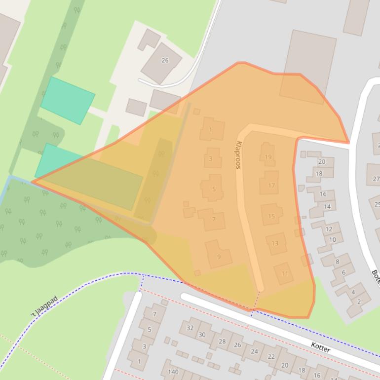 Kaart van postcodegebied 3863DP.