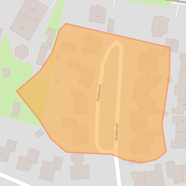 Kaart van postcodegebied 3863DZ.