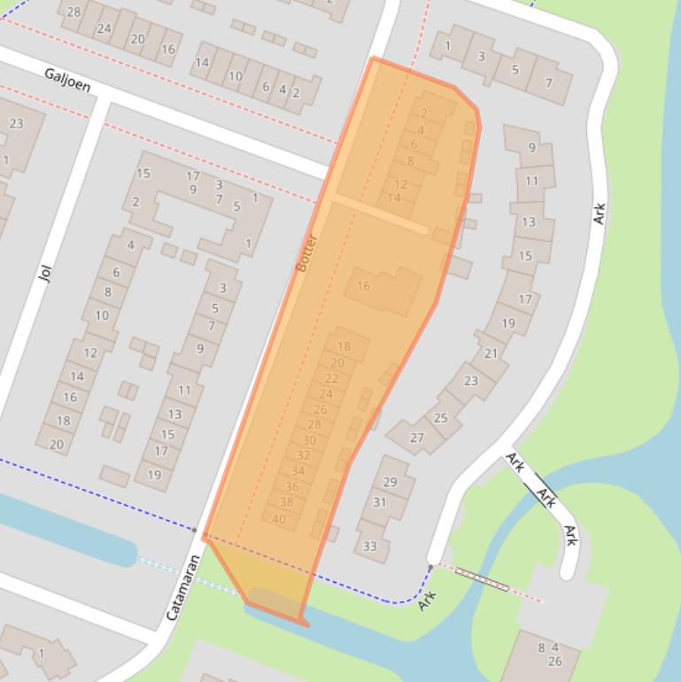 Kaart van postcodegebied 3863ED.