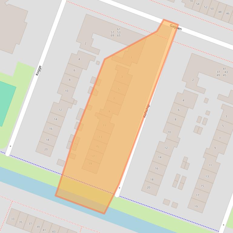 Kaart van postcodegebied 3863EH.