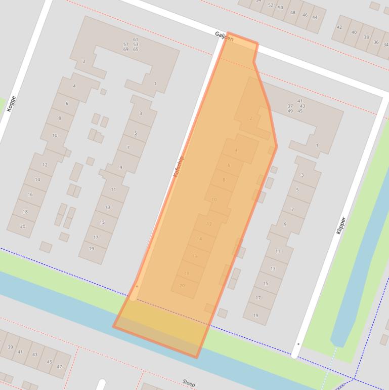 Kaart van postcodegebied 3863EJ.