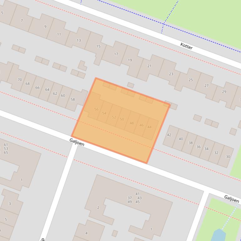 Kaart van postcodegebied 3863EL.