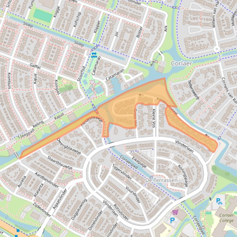 Kaart van postcodegebied 3863GA.