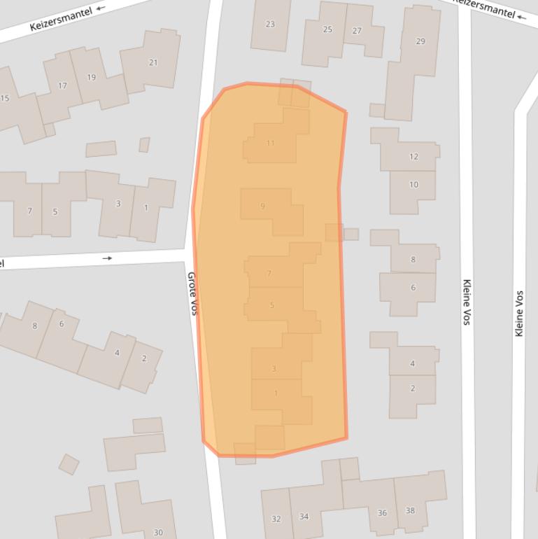 Kaart van postcodegebied 3863GB.