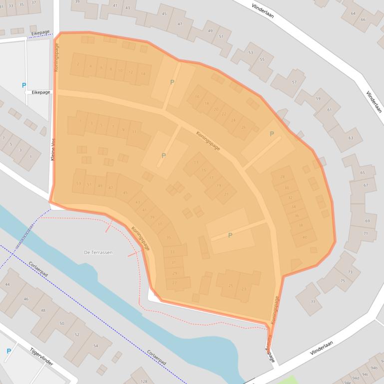 Kaart van postcodegebied 3863GD.