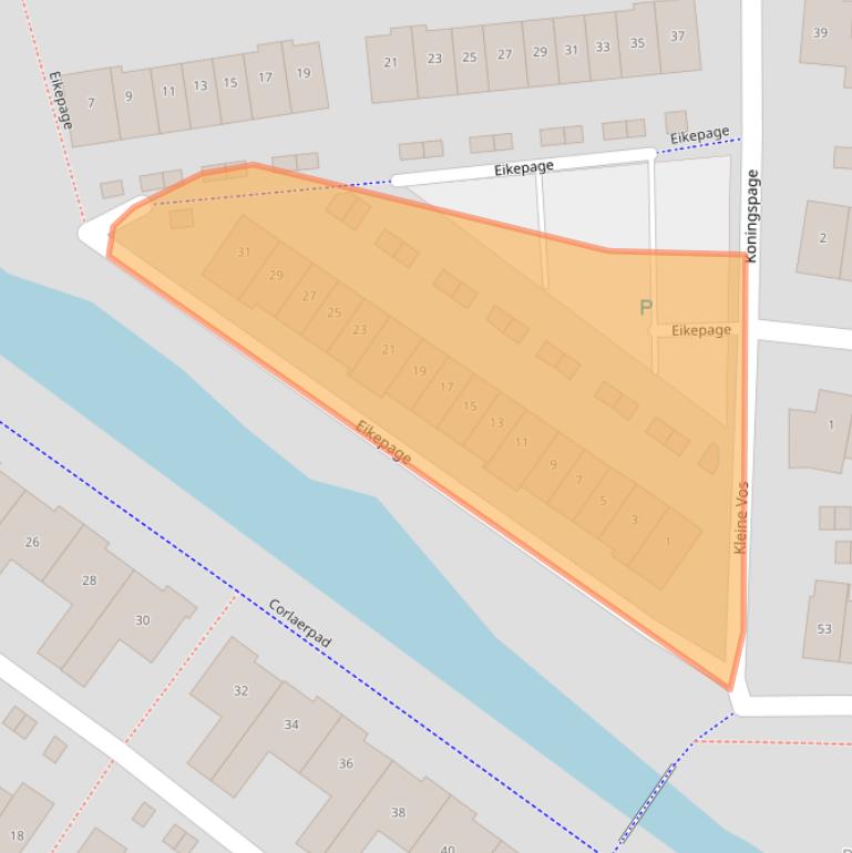 Kaart van postcodegebied 3863GE.
