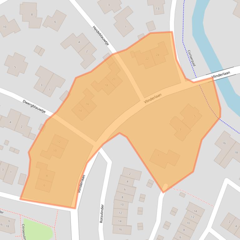 Kaart van postcodegebied 3863GG.