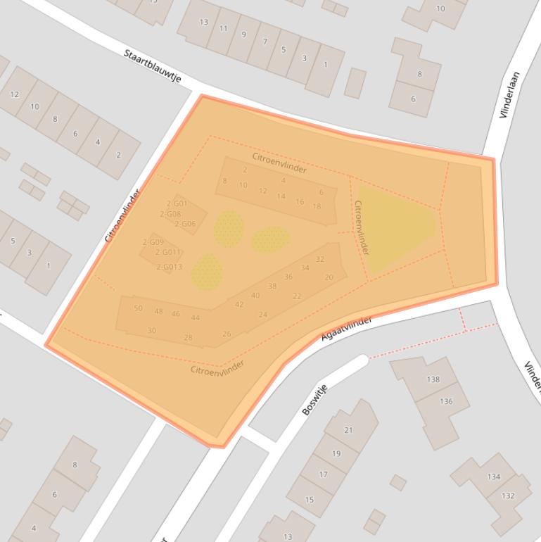 Kaart van postcodegebied 3863HA.