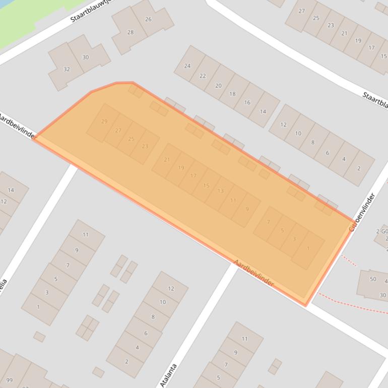 Kaart van postcodegebied 3863HB.