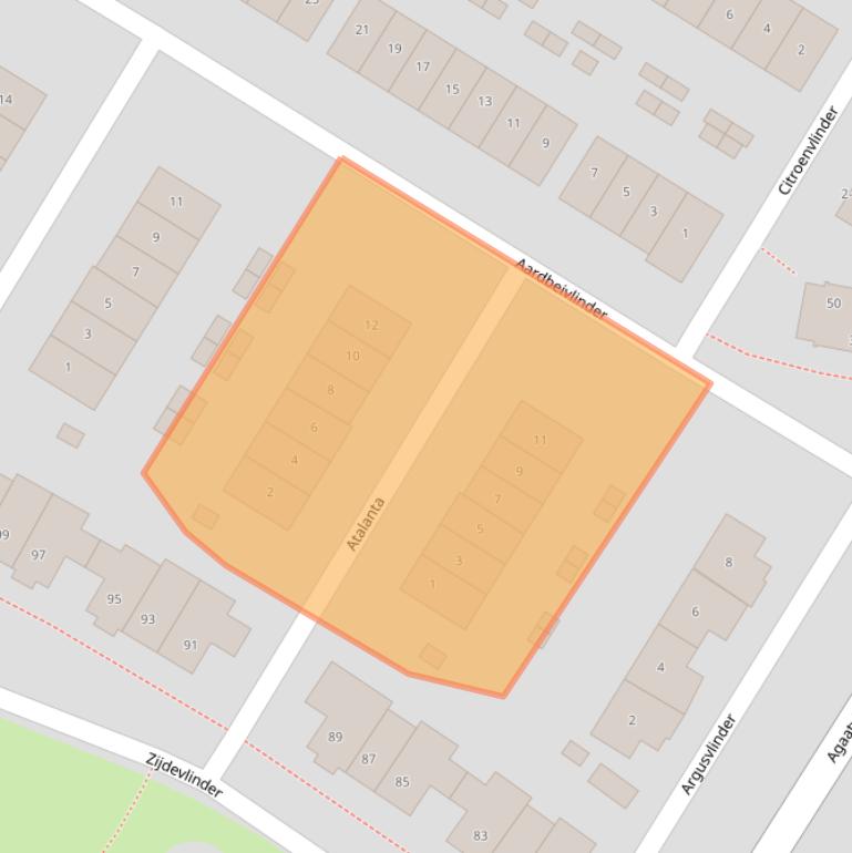 Kaart van postcodegebied 3863HD.