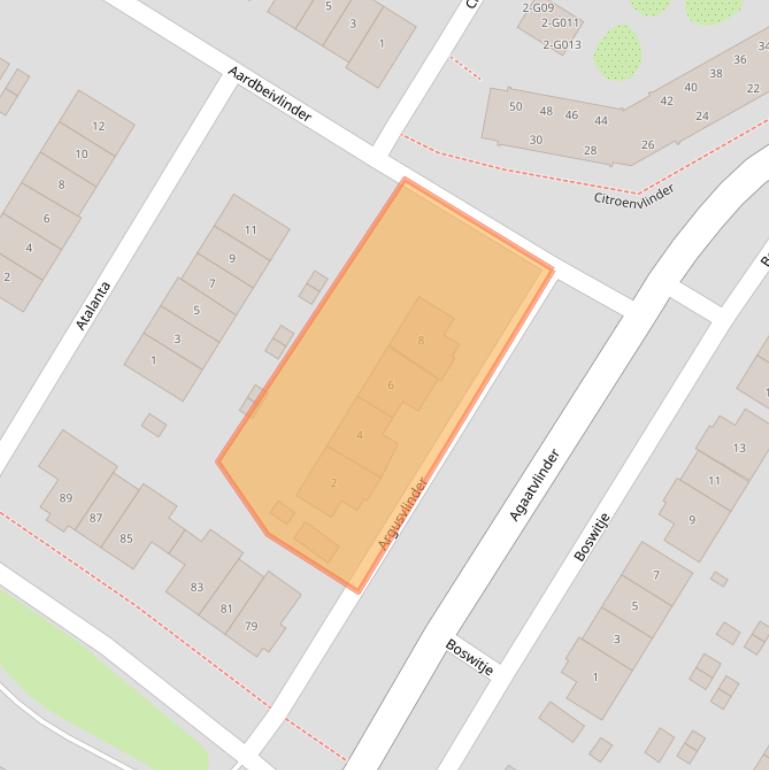 Kaart van postcodegebied 3863HE.