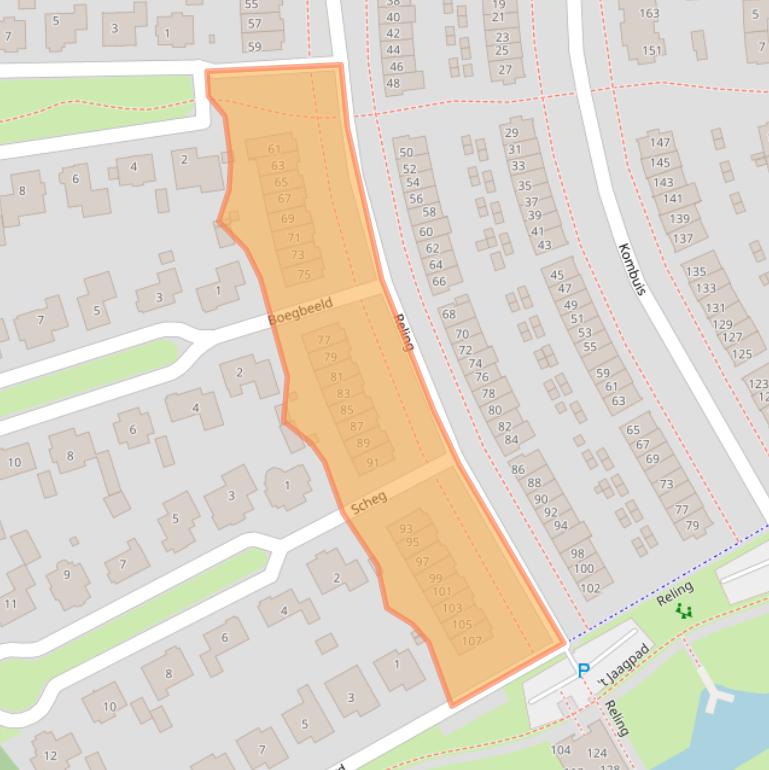 Kaart van postcodegebied 3863VB.