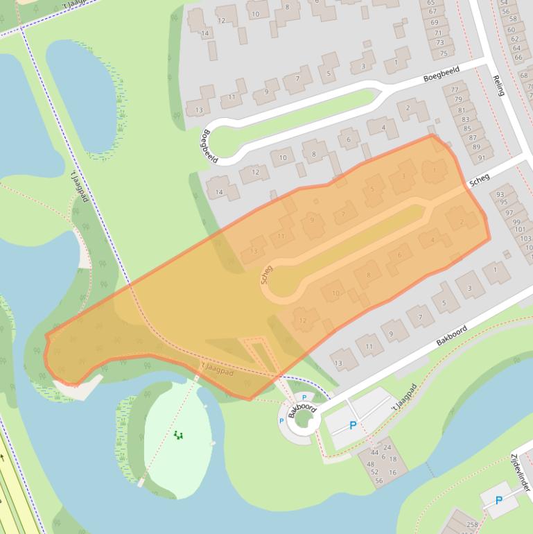 Kaart van postcodegebied 3863VD.