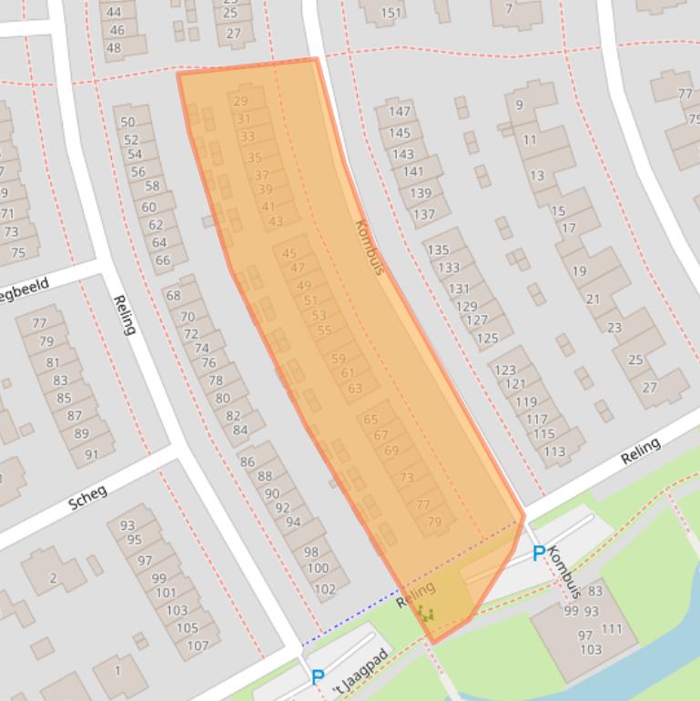 Kaart van postcodegebied 3863VM.