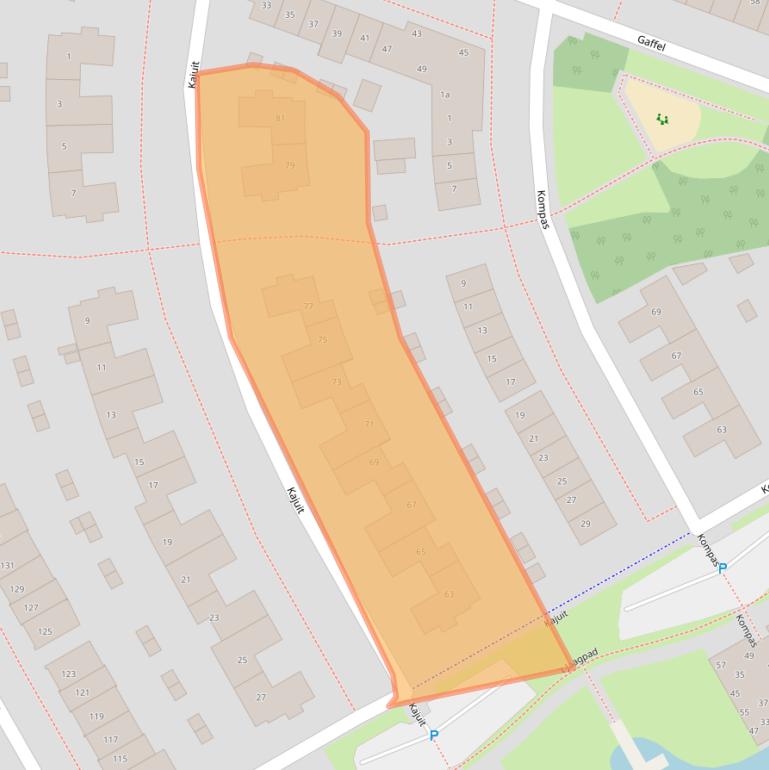 Kaart van postcodegebied 3863VW.