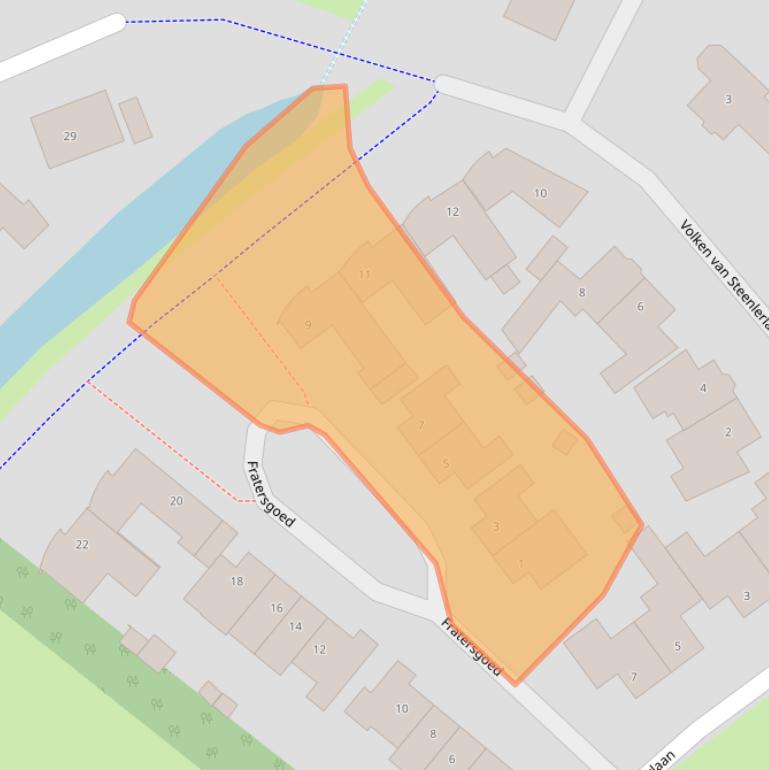 Kaart van postcodegebied 3863XN.