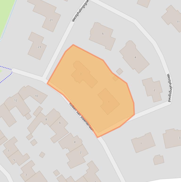 Kaart van postcodegebied 3863XR.