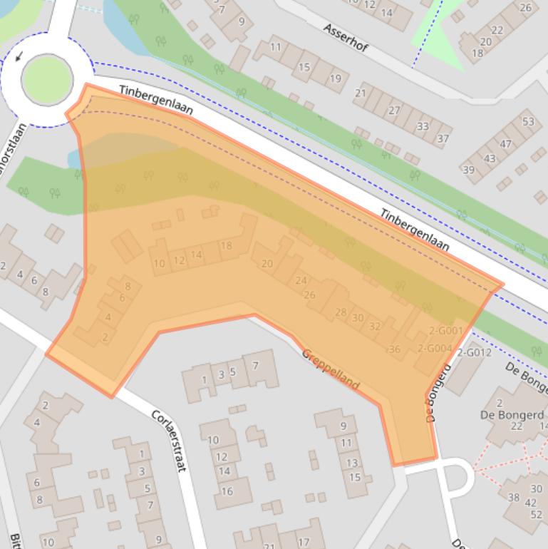 Kaart van postcodegebied 3863ZL.