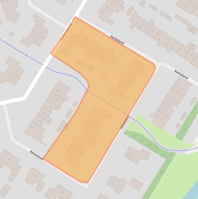 Kaart van postcodegebied 3863ZP.