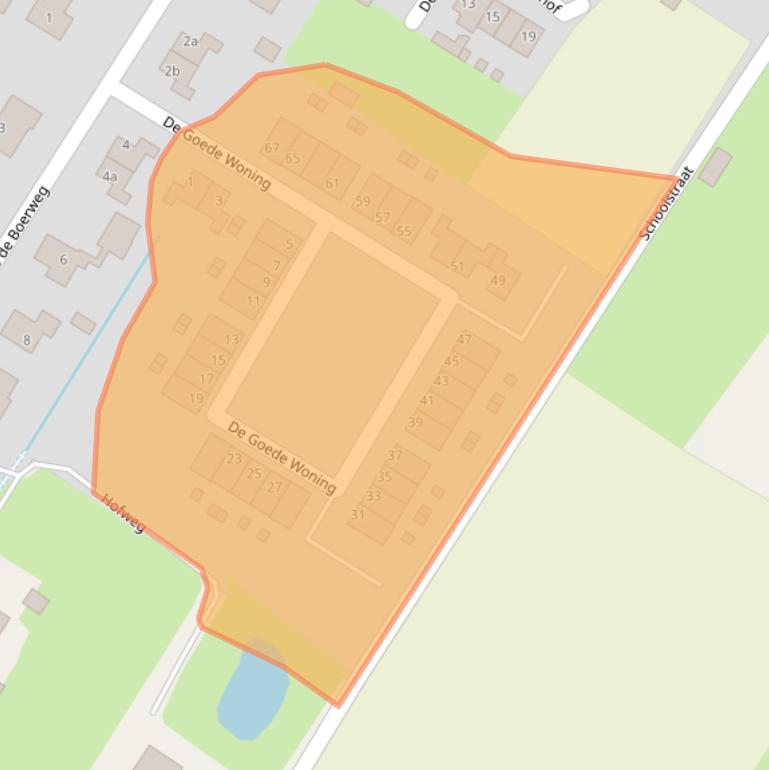 Kaart van postcodegebied 3864DG.