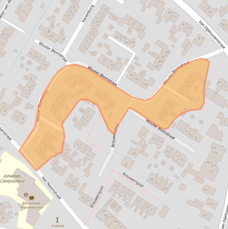 Kaart van postcodegebied 3864DL.