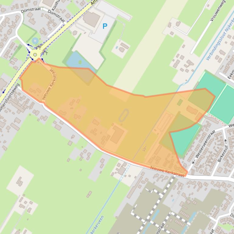 Kaart van postcodegebied 3864ED.