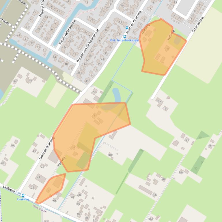 Kaart van postcodegebied 3864EH.